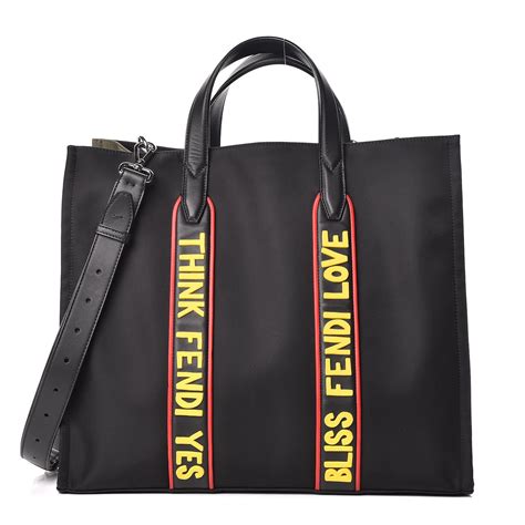 nylon fendi tote|authentic fendi tote.